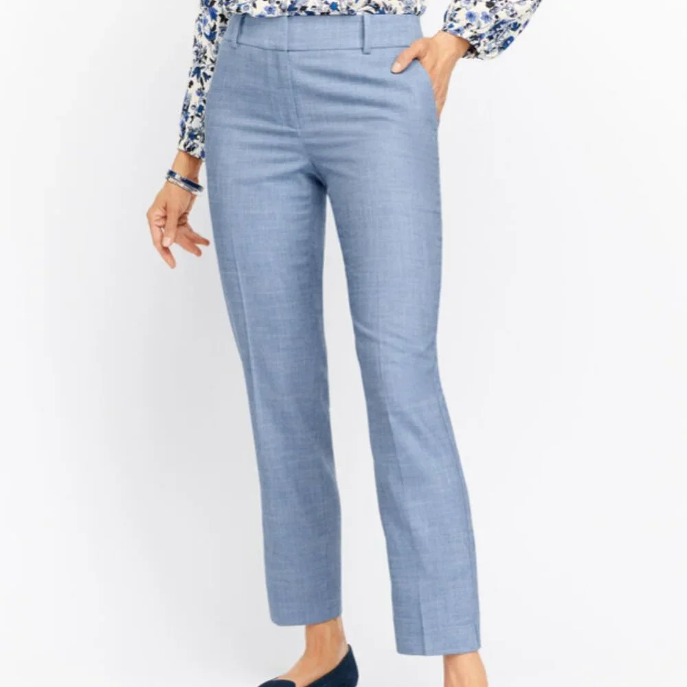 Talbots Hampshire Ankle Pants - Tidal Texture - Picture 3 of 4